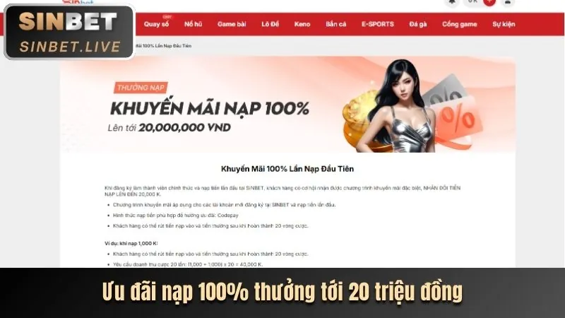 Ưu đãi nạp tiền lần đầu cho thể thao, casino, nổ hũ FCB88